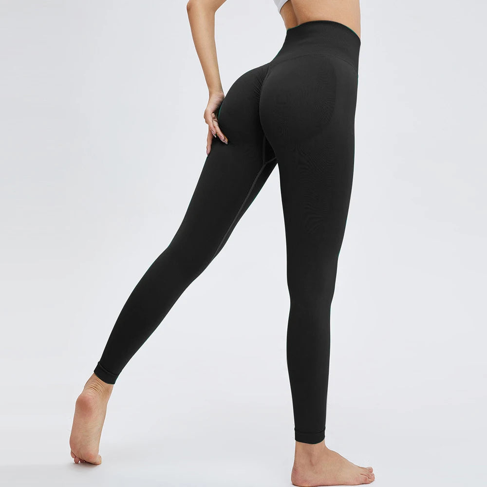 New Seamless Push up Sport Leggings for Women High Waist Tummy Control Gym Workout Fitness Tights Stretchy Peach Butt Yoga Pants