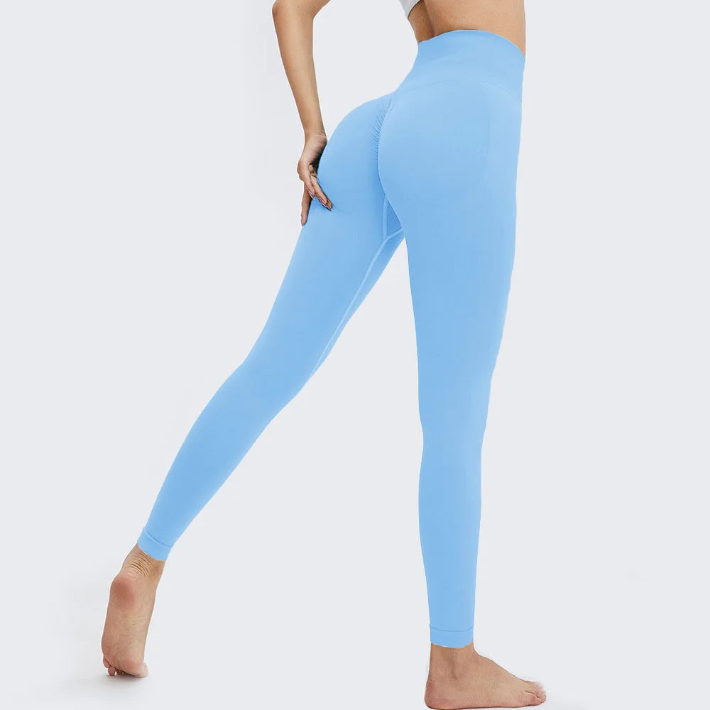 New Seamless Push up Sport Leggings for Women High Waist Tummy Control Gym Workout Fitness Tights Stretchy Peach Butt Yoga Pants