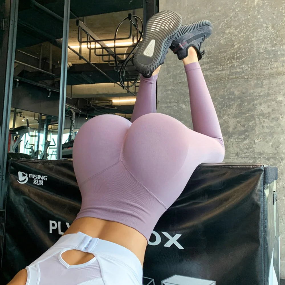 New Seamless Push up Sport Leggings for Women High Waist Tummy Control Gym Workout Fitness Tights Stretchy Peach Butt Yoga Pants