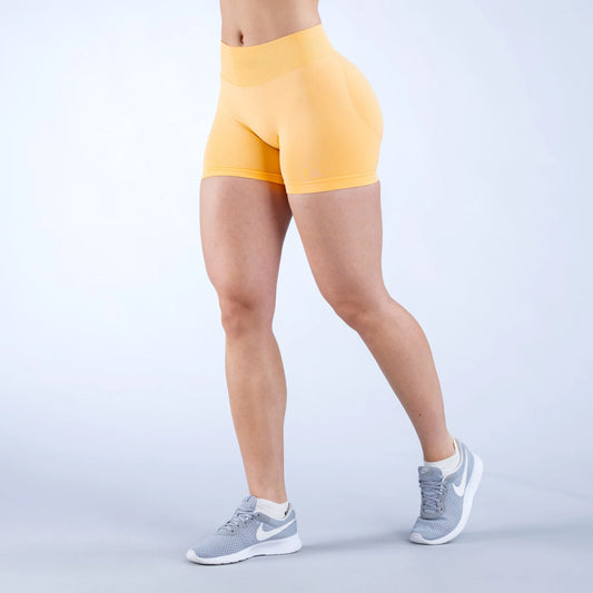 One Piece of Three Waisted Pleated Low Rise Fitness Seamless Three Part Pants Yoga Shorts Gym Shorts Women'S Fitness Sports Legg